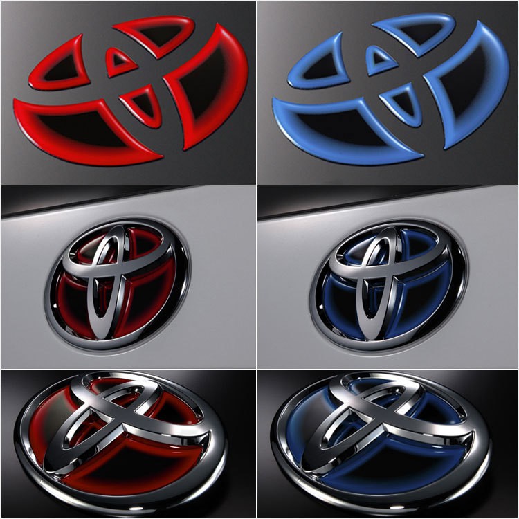Steering Wheel Front Rear Emblem Badge Sticker Decal Toyota Vios Carola ...