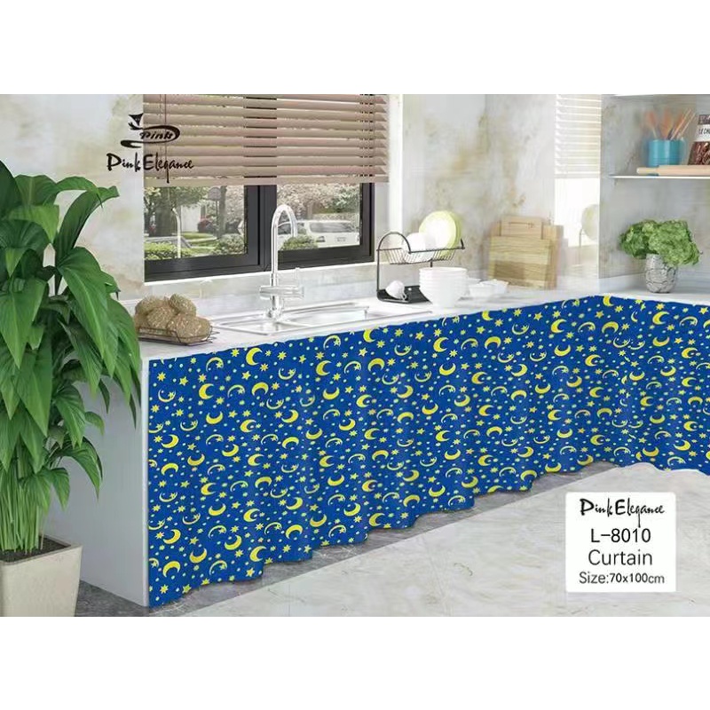2023 New Designs Kitchen sink curtain lababo curtain 100cm*70cm 1pc ...