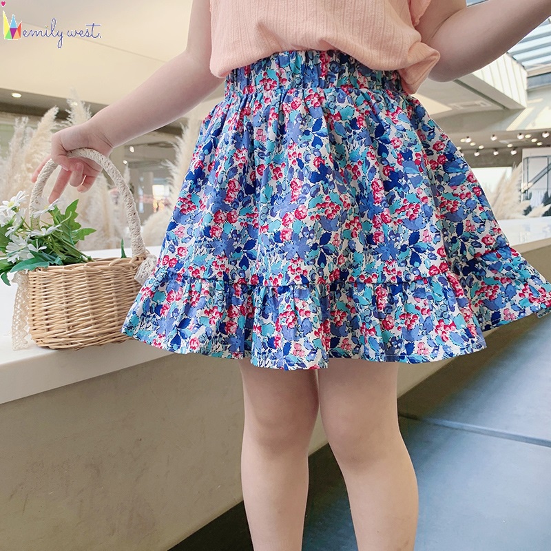 Floral skirt clearance shopee