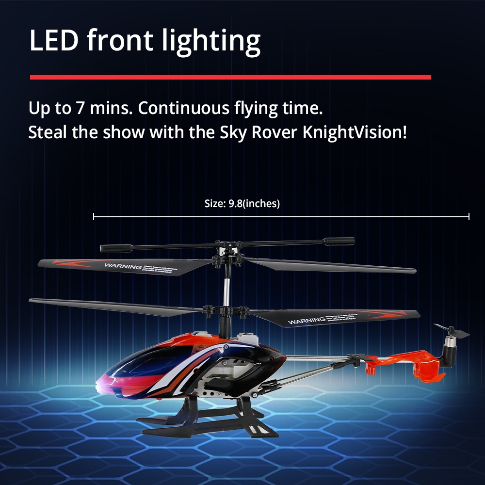 Sky Rover RC Mini Infrared GyroBalanced Stealthy Helicopter 3 Channels