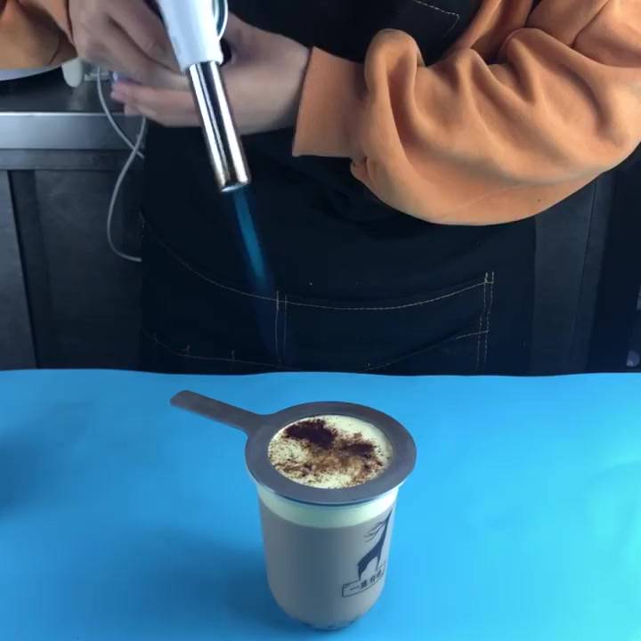 Milk Tea Cup Baking Ring Creme Brulee Ring Stainless Steel Coffee Cup ...