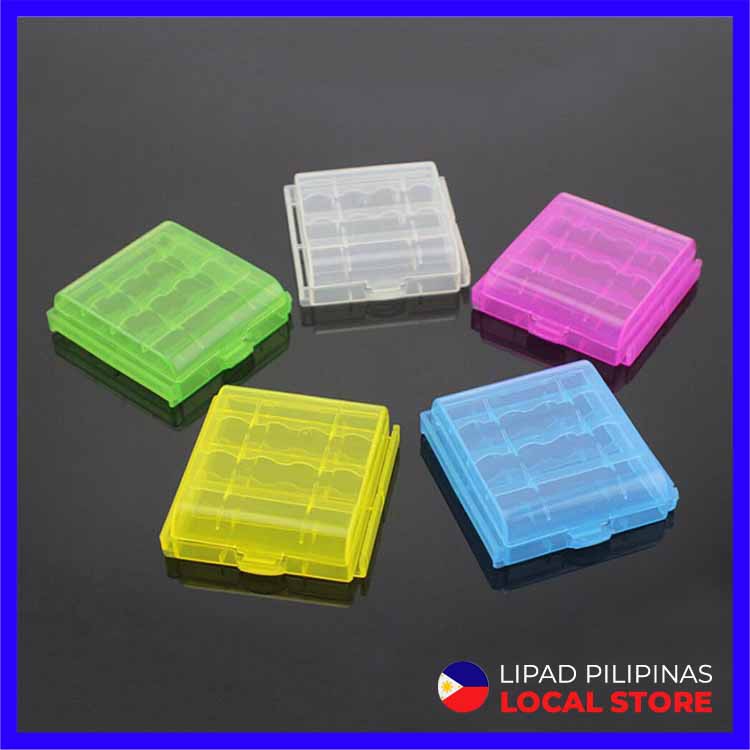 AA AAA Battery Box Case Storage Box Cover Holder Batteries