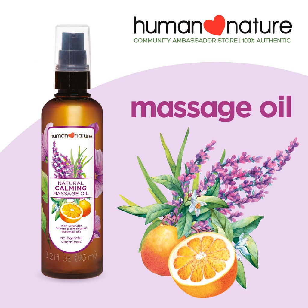Human Nature Natural Calming or Rejuvenating Massage Oil | Shopee ...
