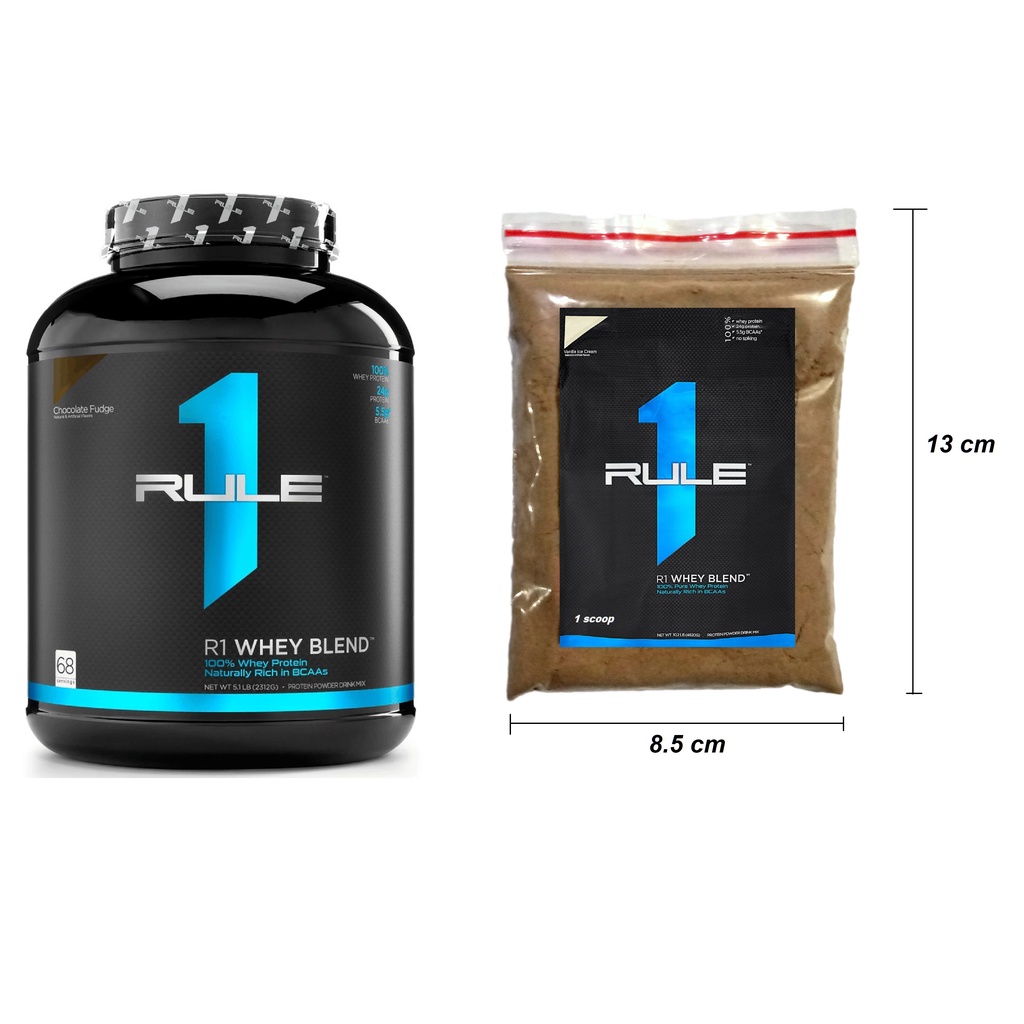 Rule 1 Proteins R1 Whey Blend, 68 Servings, Chocolate Fudge