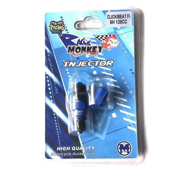RACING MONKEY FUEL INJECTOR CLICK/BEAT Fi/XRM125 FI 6HOLES | Shopee ...