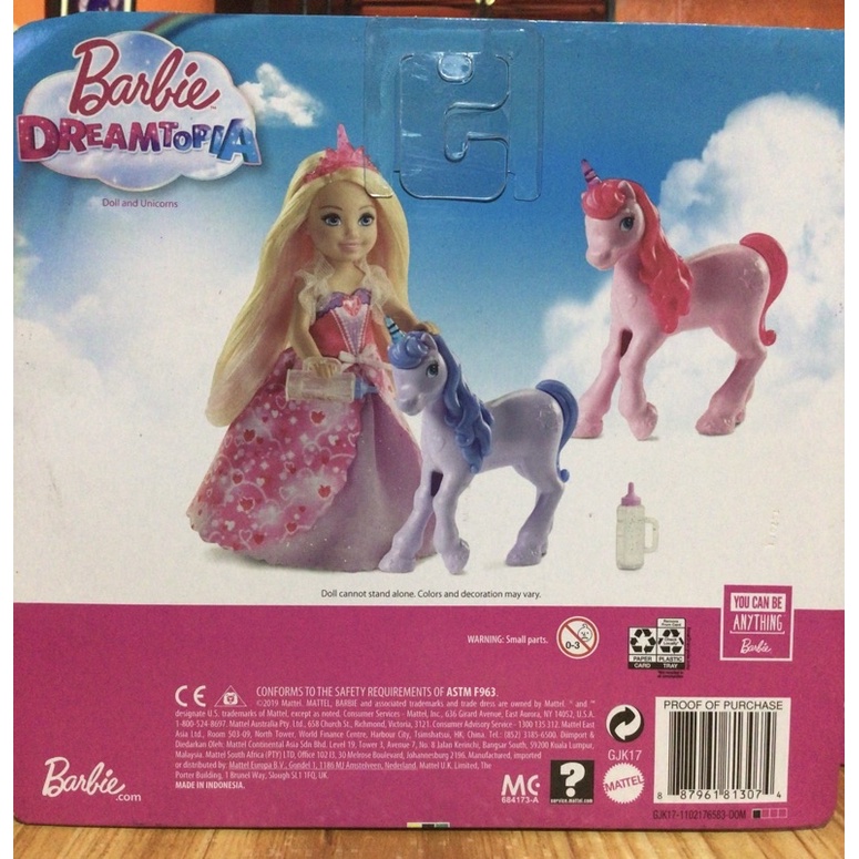 Mattel Barbie Dreamtopia Chelsea Princess Doll with Baby Unicorn Set