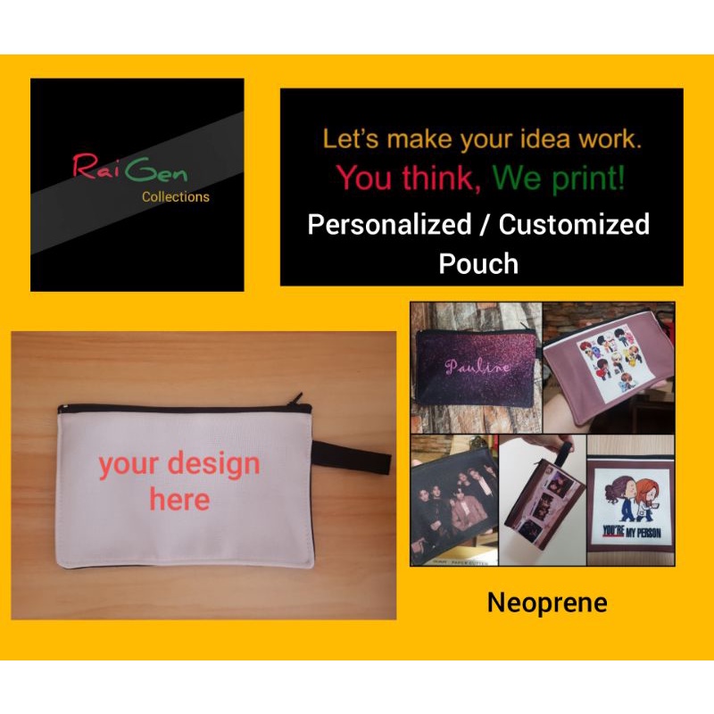 Personalized / Customized Pouch | Shopee Philippines