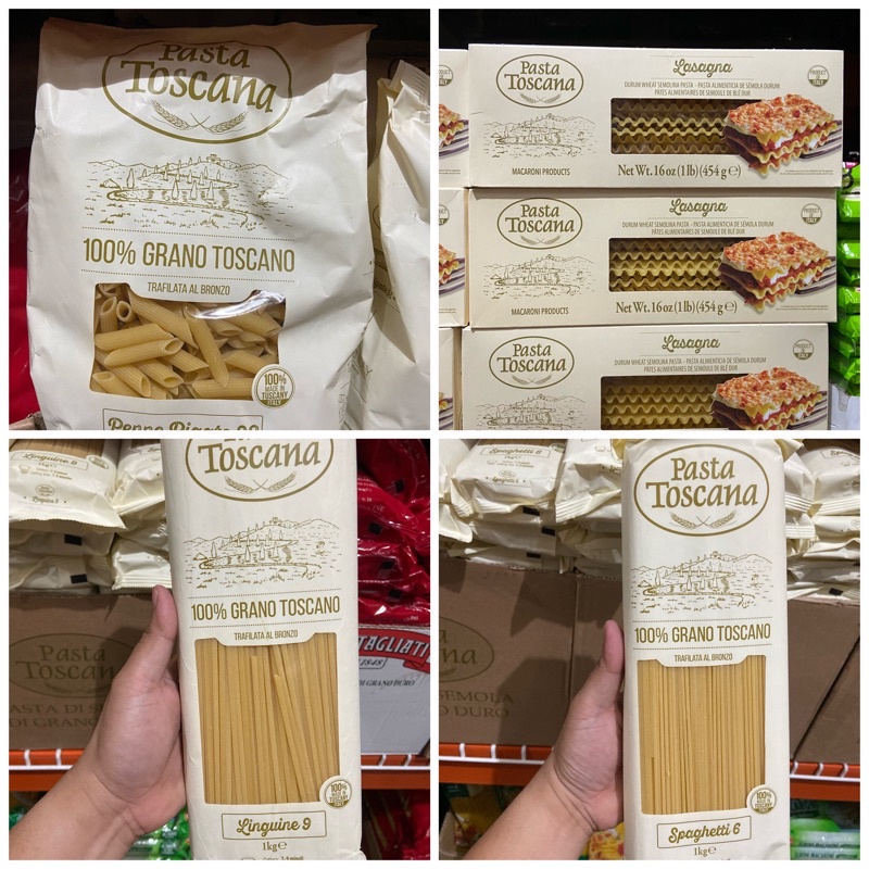 PASTA TOSCANA LASAGNA, PENNE RIGATE, LINGUINE AND SPAGHETTI Shopee