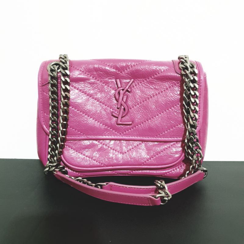 In Pink: Doll Dress & YSL Niki Bag