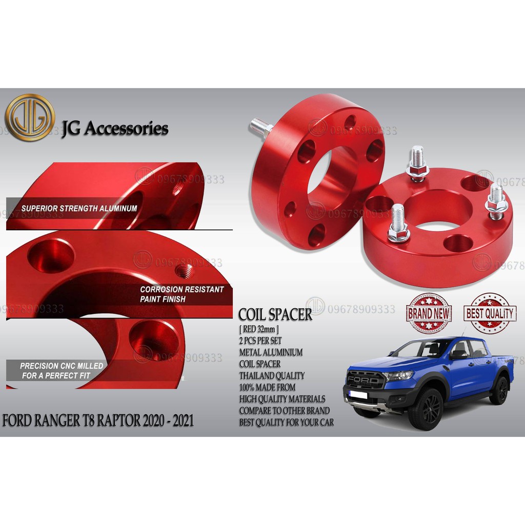 FORD RANGER T8 RAPTOR 2020 2021 32MM COIL SPACER / FRONT SUSPENSION ...