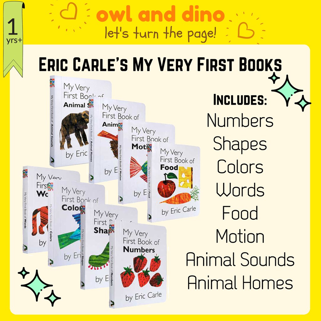 Eric Carle's My Very First Library 4 Book Set (Boardbook - case with ...