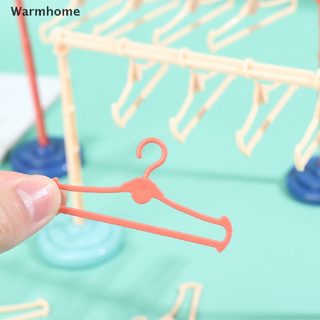 WMM Dollhouse Clothes Drying Laundry Rack 1/6 1/8 1/12 Dolls Dress ...