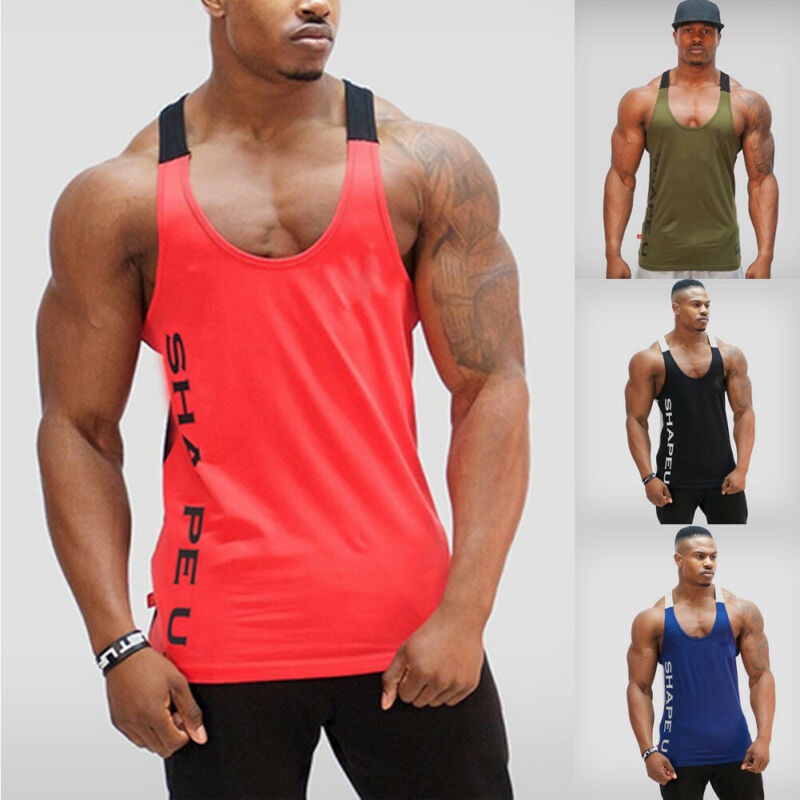 Stringer Sando For Men FitMen Stringer Bodybuilding Muscle Fitness Vest ...