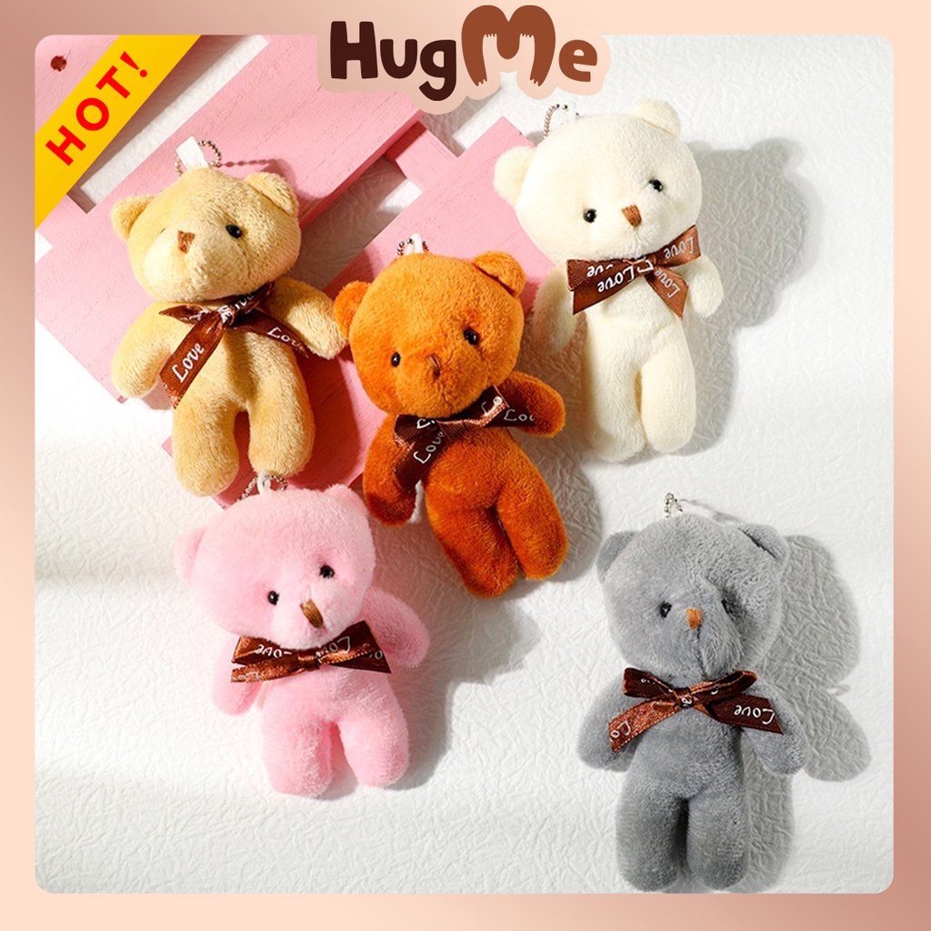 Hug Me Teddy Bear Keychain for mini Teddy Bear Cartoon Bear Plush bear souvenir Stuffed toy
