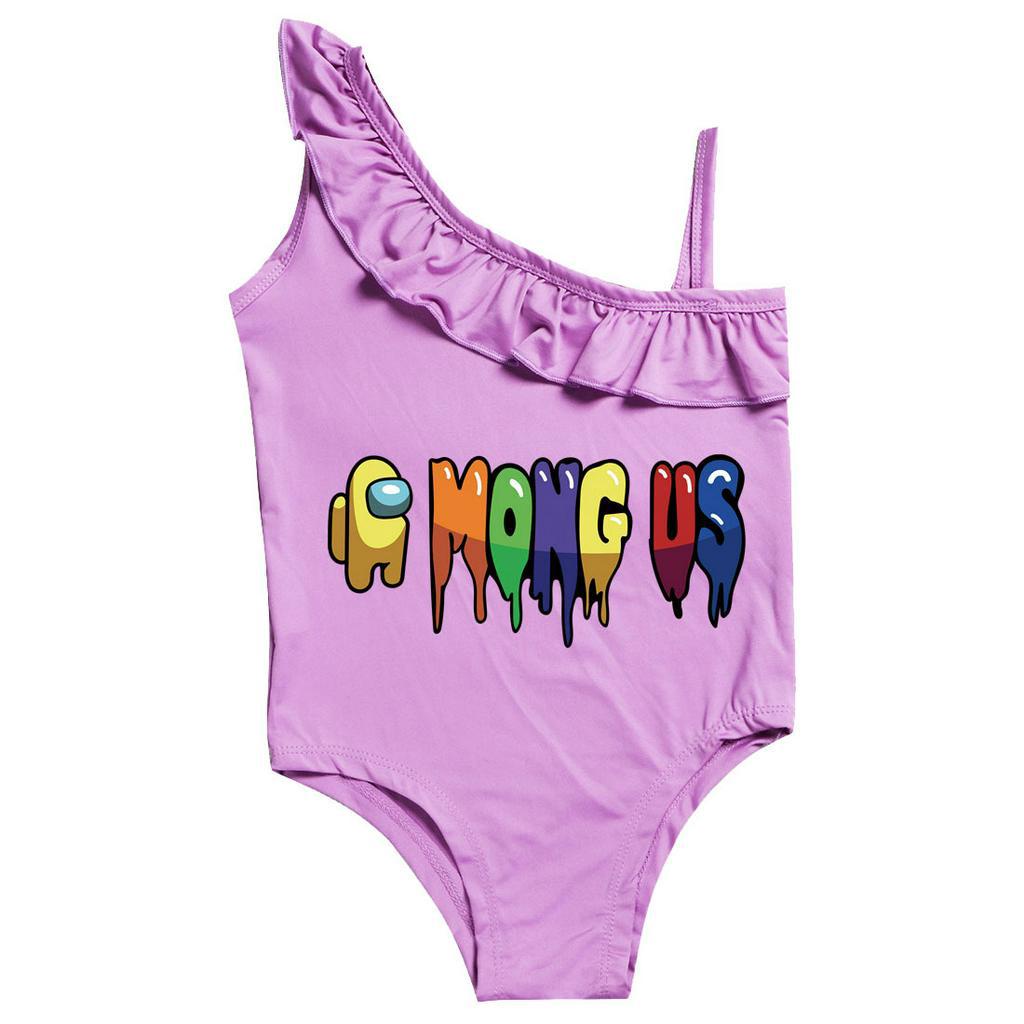 Z6 Among Us kids swimwear teenage girls summer soft and skinfriendly