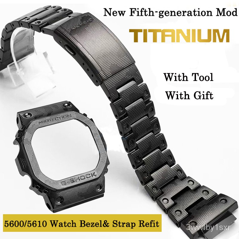 Titanium Watch Band Case/bezel for Casio G SHOCK DW GW M