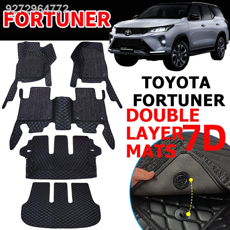 20042022 Toyota Fortuner Matting 7D Double Layer Car Floor Mats Deep