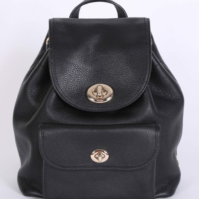 Coach small leather clearance backpack