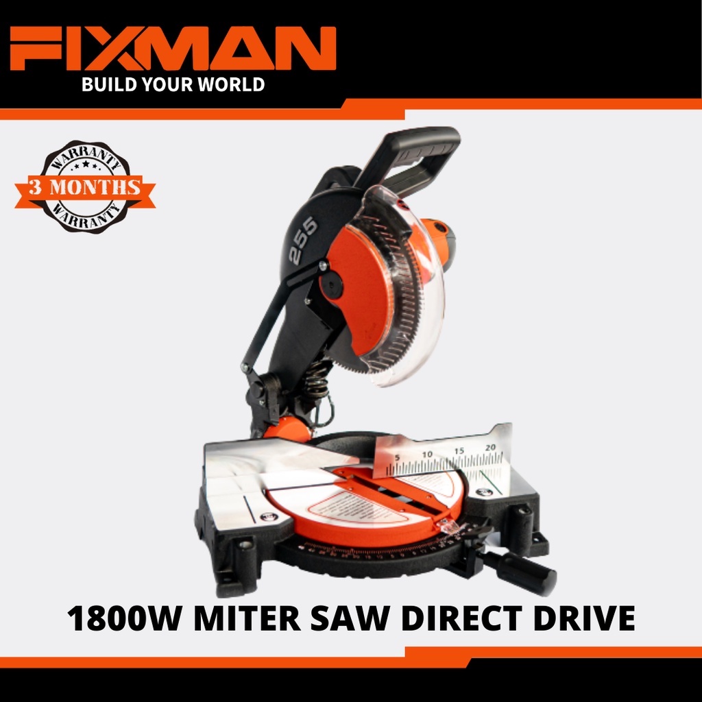 Fixman 1800w Miter Saw Direct Drive with freebies Shopee Philippines