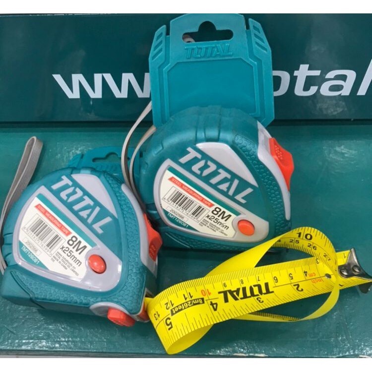 TOTAL TOOLS (TMT126381 Plastic)(TMT126081 Rubberized) Steel measuring ...