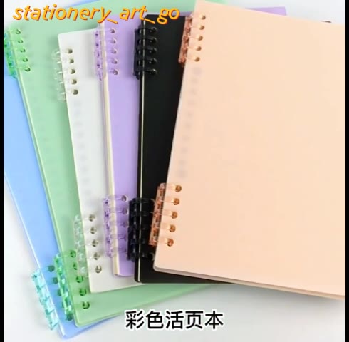 Plastic 5 Hole Binding Ring DIY Transparent Binder Loop Loose-leaf ...