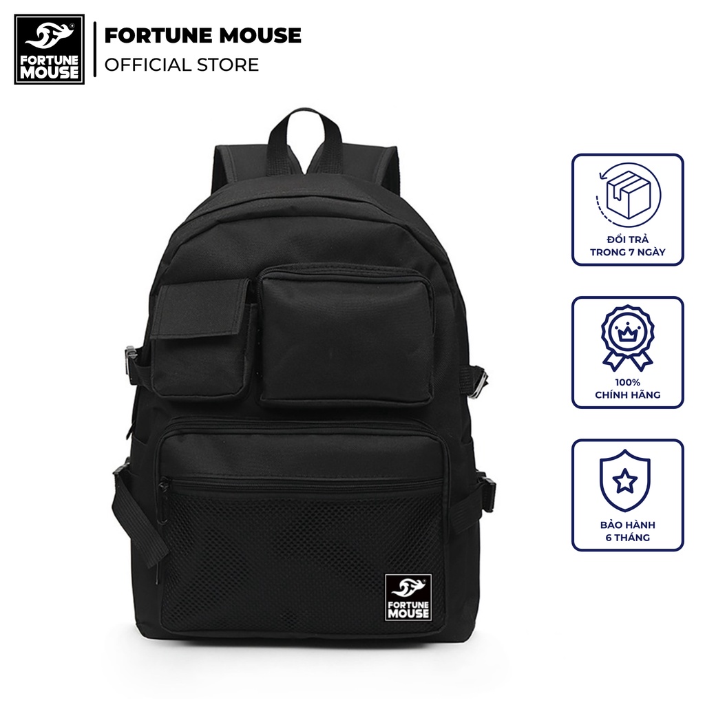 Fashion backpack 3 pockets Fortune Mouse B258 Shopee Philippines