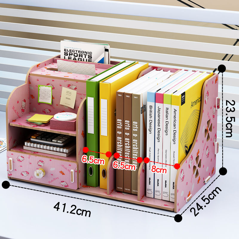 HOT Multifunctional Storage Box Desk Personalized Decoration Wooden