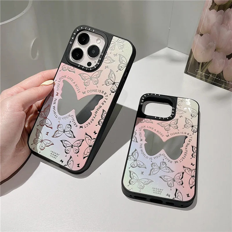 Customized Name Mirror Casing For Samsung S24 Ultra S23FE S22 Plus S21 ...