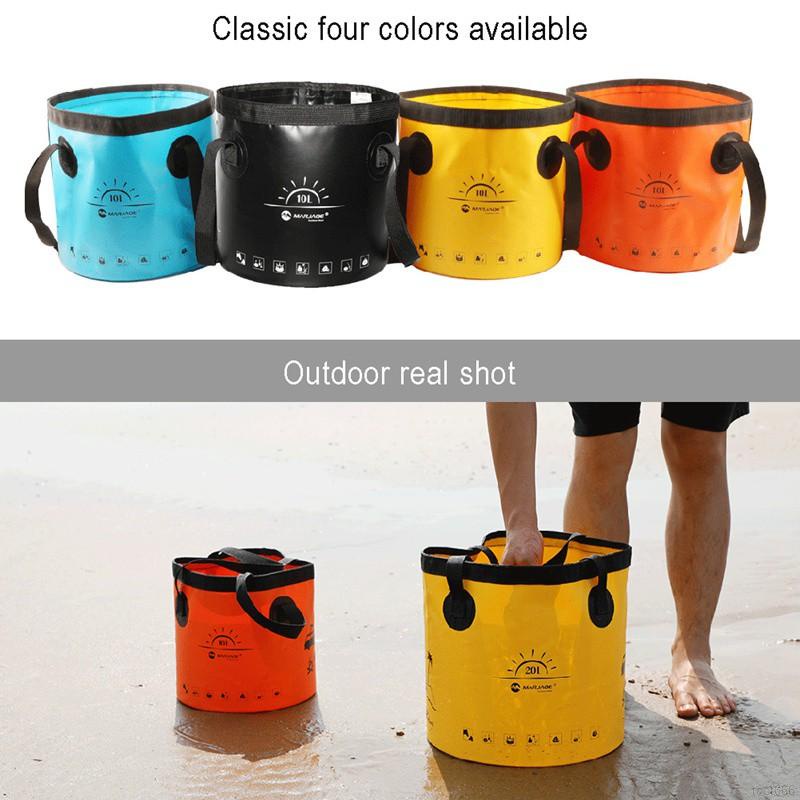 Toot MARJAQE Bucket Foldable Car Wash Bucket Thickened PVC Clip Mesh Fishing  Bucket Outdoor Portable Car Bucket Fishing Accessories Outdoor