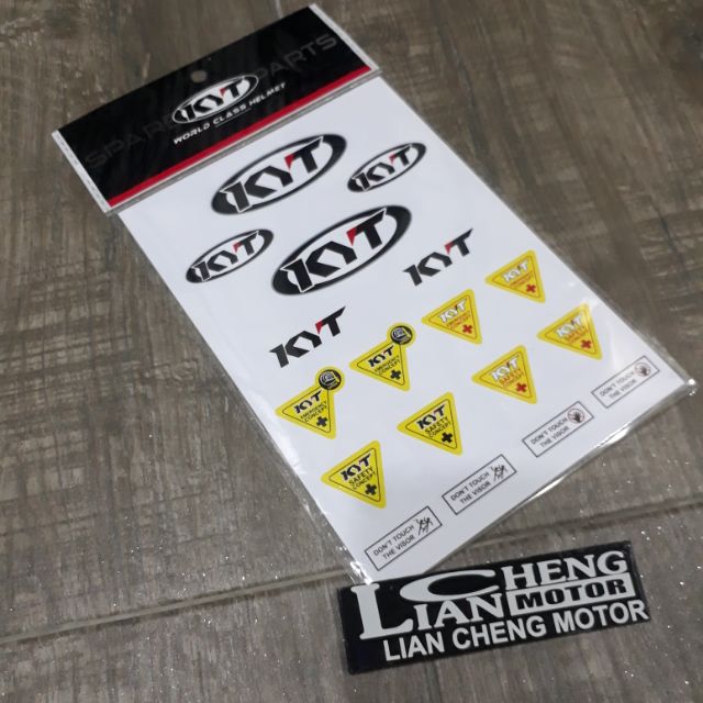STICKER VISOR HELMET KYT % | Shopee Philippines
