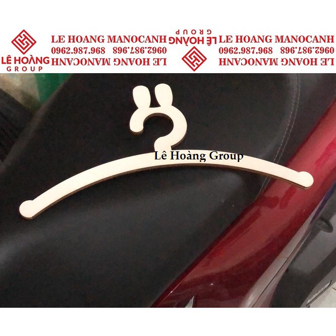 Rabbit Ear Wooden Coat Hanger 10 Pcs Clothes Hanger SHOP | Shopee ...