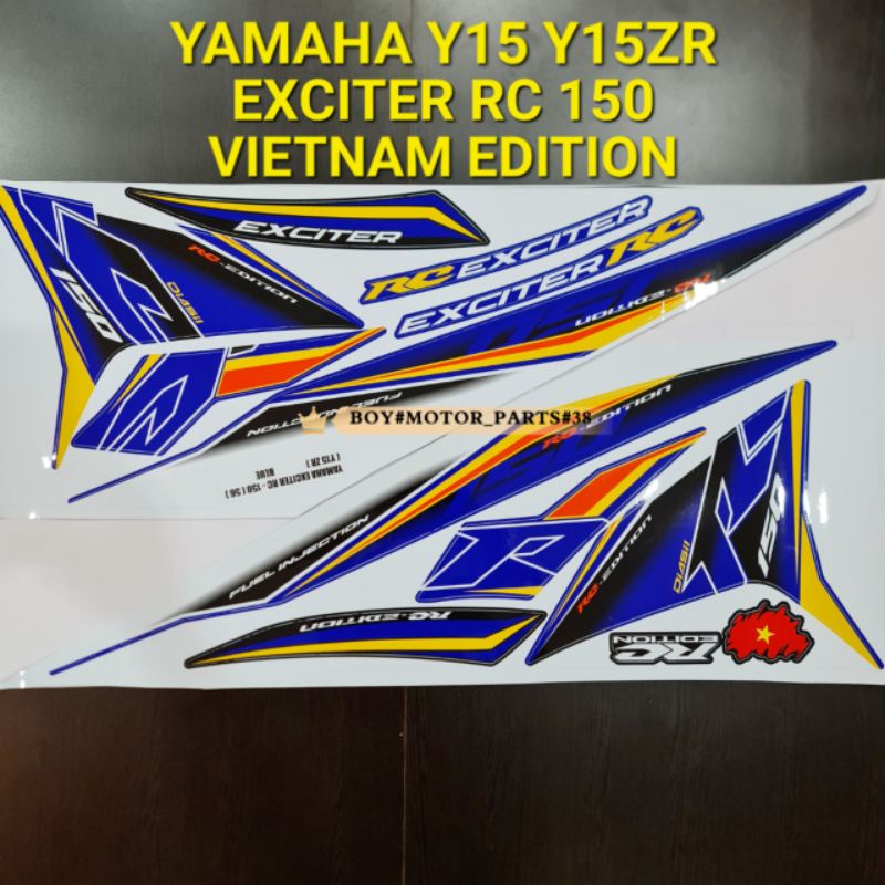 YAMAHA Y15 Y15ZR EXCITER RC 150 ( 56 ) BODY STICKER VIETNAM SPECIAL ...
