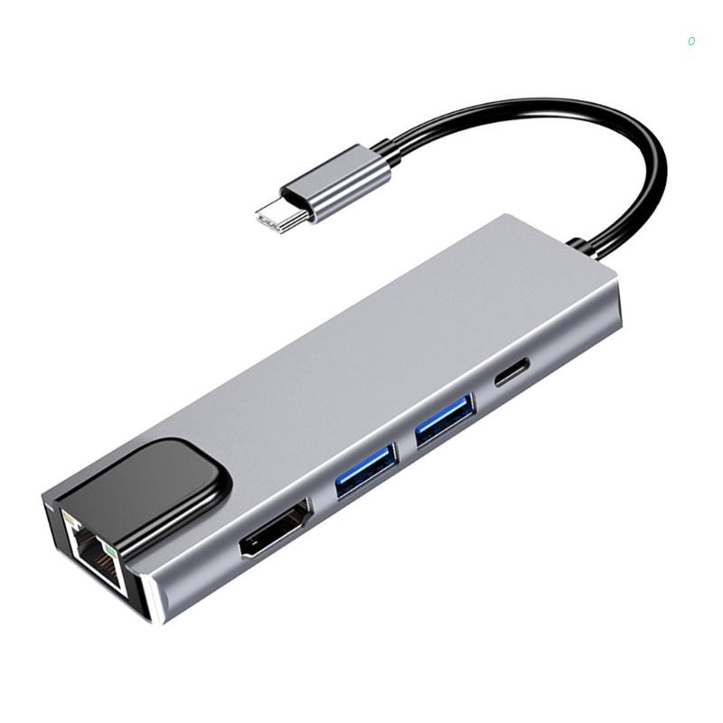 ong Powered USB Hub USB3.0 High-speed Transmission 5-port Hub Splitter ...