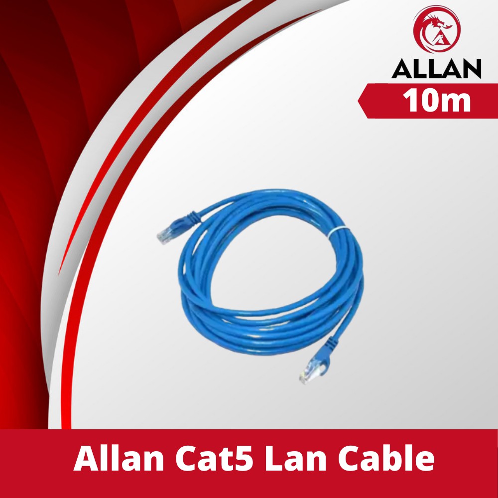 Allan 10M UTP Network LAN Cable CAT5E For RJ45 Connector pisonet/piso ...