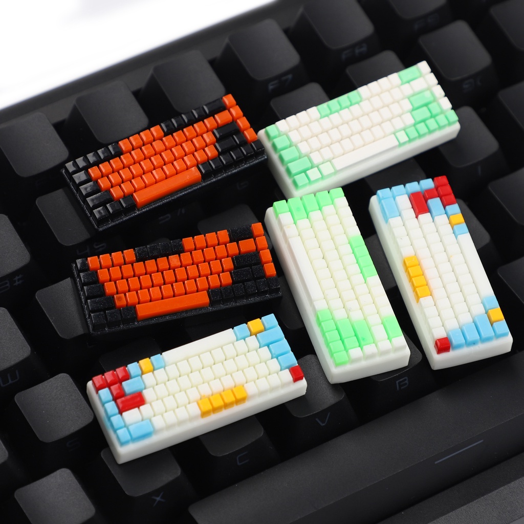 Artisan Keycap Resin Shine Through Keycaps Enter Shift For Cherry MX ...