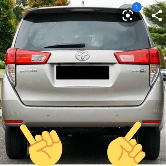 Toyota innova reborn original Rear bumper Reflector Lamp | Shopee ...