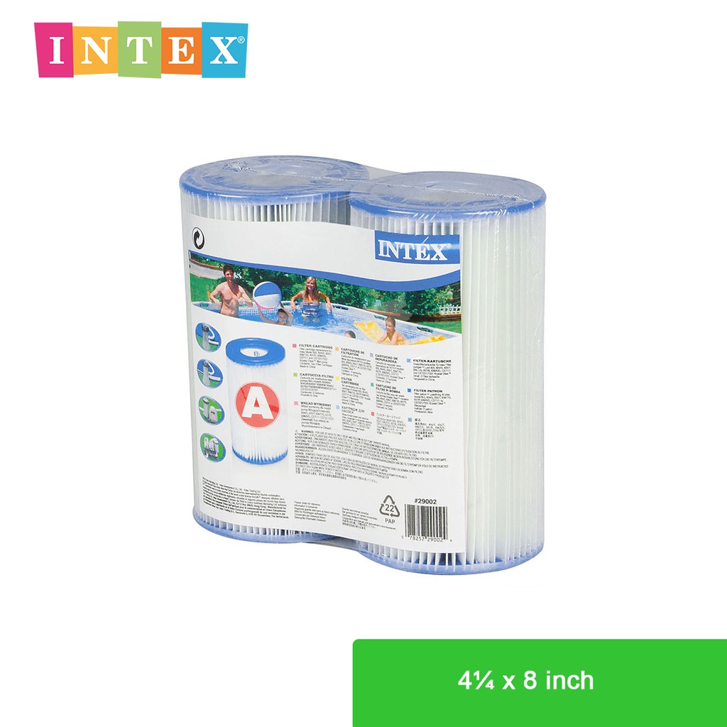 Intex Filter Cartridge A Twin Pack Shrink Wrap 29002 Shopee Philippines