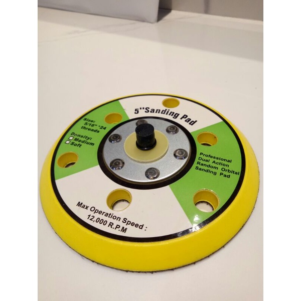 DualAction Hook & Loop Flexible Backing Plate 5inch 3inch Sanding