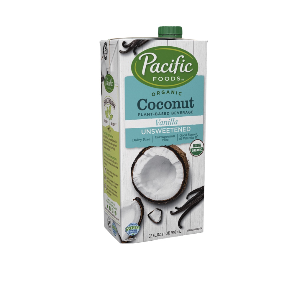 Pacific Foods Organic Coconut Milk Vanilla Unsweetened 946ml Shopee