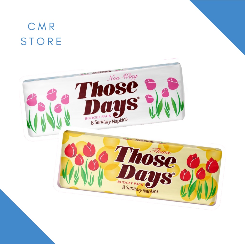 Those Days Feminine Napkin 8's per pack ( NonWing/ Thins) Shopee