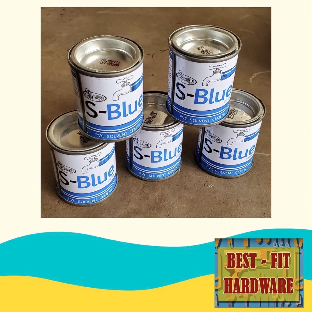SHELBY S-BLUE / SBLUE / S BLUE - PVC SOLVENT CEMENT PER CAN / WHOLE ...