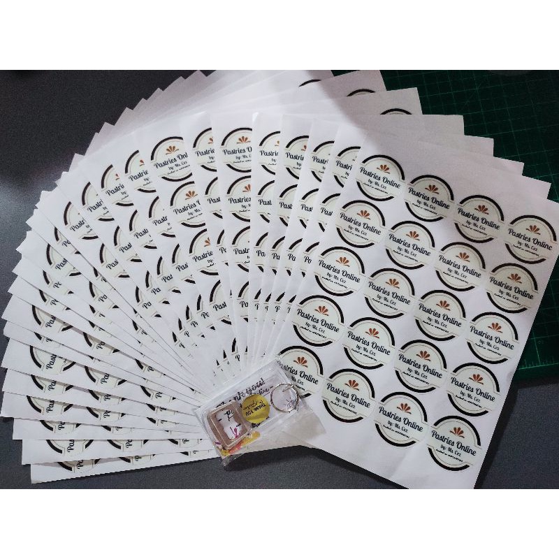 Print & Cut Business Logo Sticker Printing Waterproof/Non Waterproof
