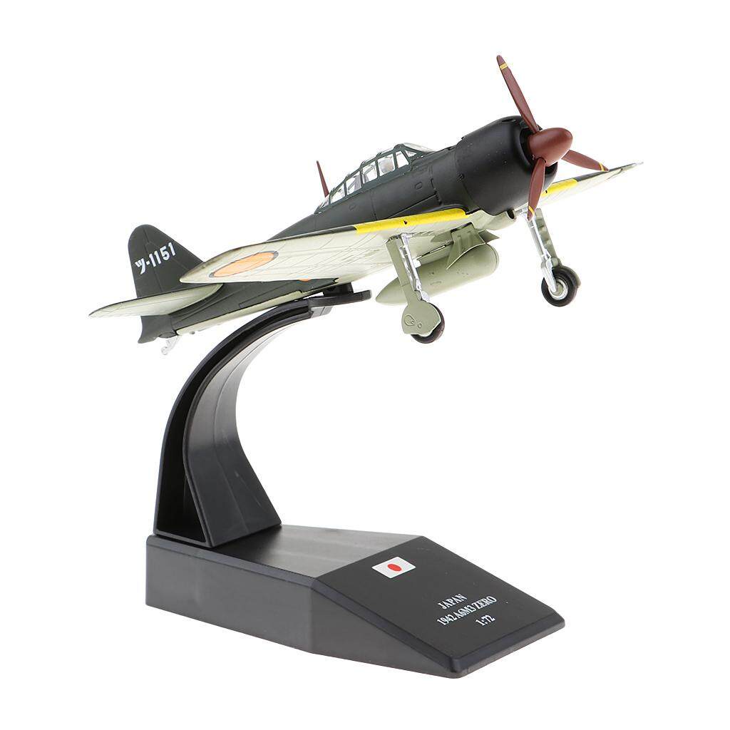 Mippos 1/72 Scale Diecast Realistic A6M Zero Fighter Aircraft Plane ...