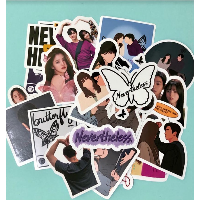 25 pcs. NEVERTHELESS stickers water proof KDRAMA stickers SONG KANG