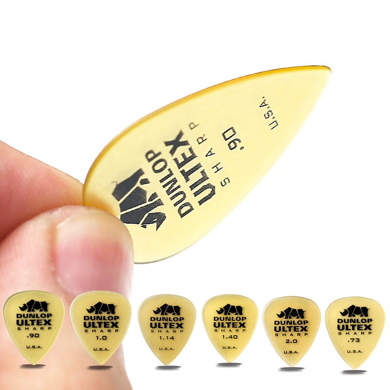 Dunlop Ultex Sharp Guitar Pick Plectrum Mediator 0.73mm-2.0mm Bass ...