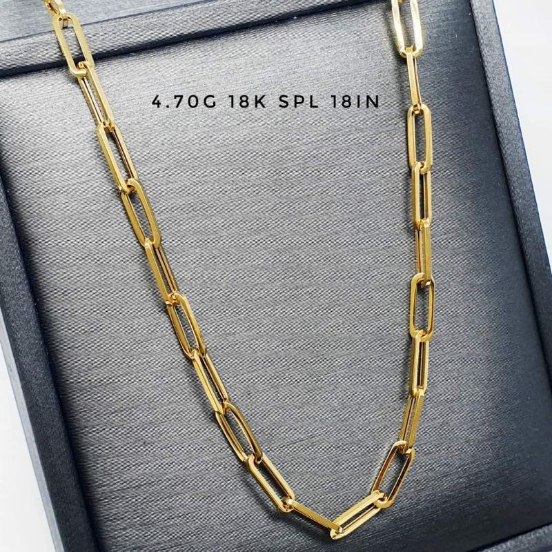 Necklace アクセサリー 18k Gold Saudi Clip Paper