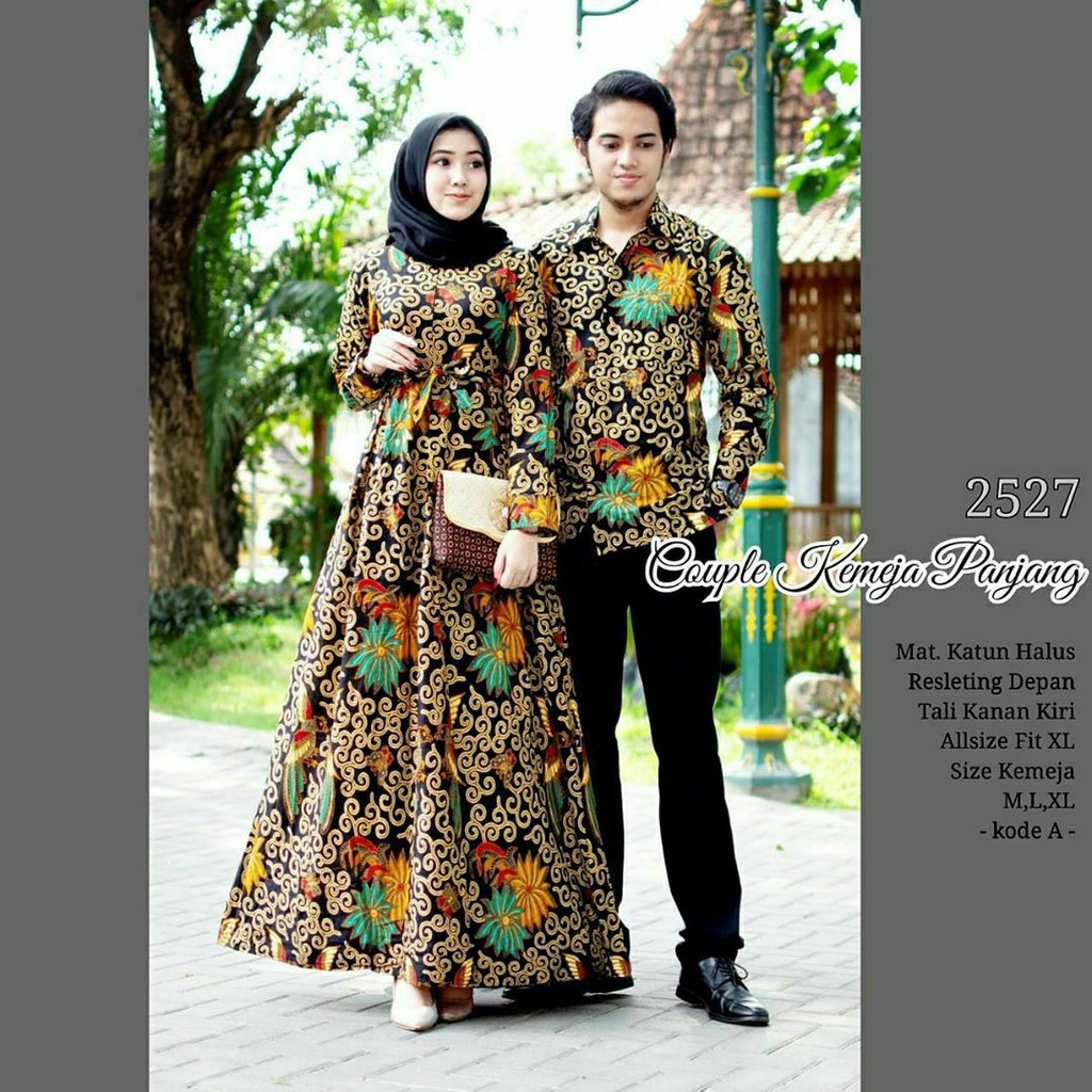 Amanda Couple - Batik Couple Robe Latest Model Ori Uniform Zamzam ...