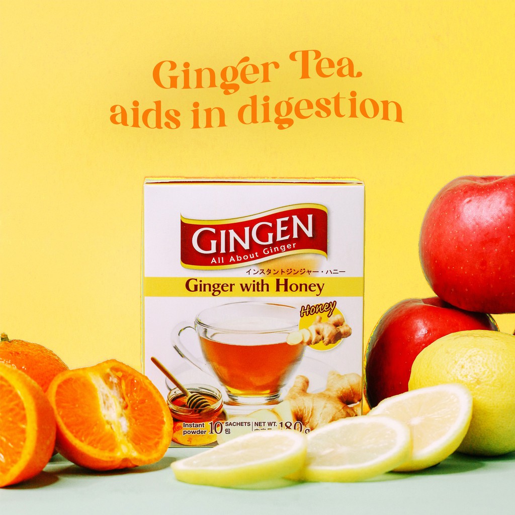 Gingen Ginger Tea with Honey (1 BOX/10 sachets) | Shopee Philippines