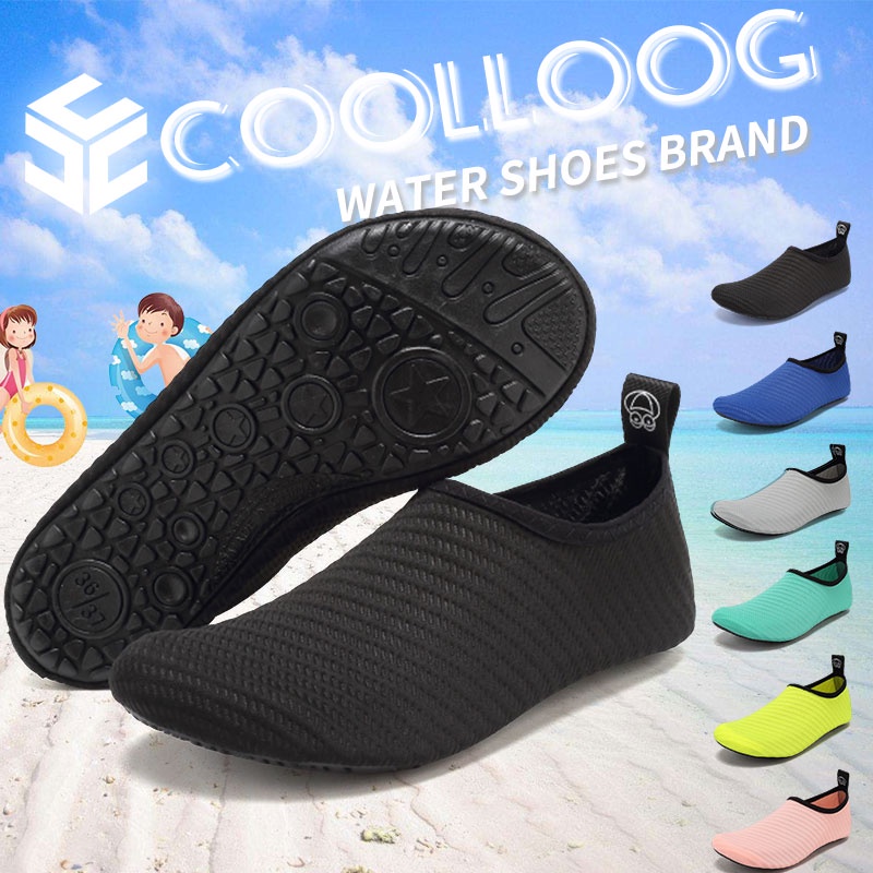 Coolloog Aqua shoes Summer Unisex No Slip Prevention Rubber Beach Shoes Men Women Shopee Philippines