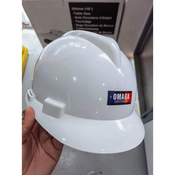 OMAGA HARD HAT WITH CHIN STRAP PPE SAFETY HELMET Shopee Philippines